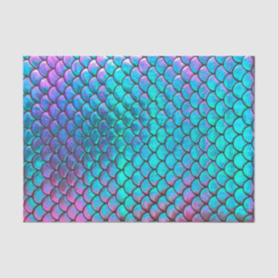FAUX holografische mermaïdestructuur Tissuepapier