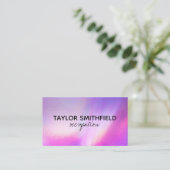 Faux Holographic Custom Visitekaartje (Staand voorkant)