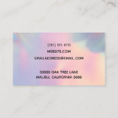 Faux Holographic Custom Visitekaartje (Achterkant)