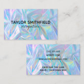 Faux Holographic Custom Visitekaartje (Voorkant / Achterkant)