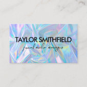 Faux Holographic Custom Visitekaartje (Voorkant)