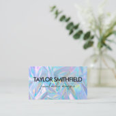 Faux Holographic Custom Visitekaartje (Staand voorkant)