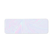 Faux holographic effect textuur blauw etiket (Voorkant)