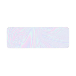 Faux holographic effect textuur blauw etiket