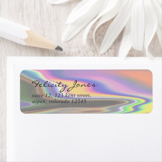 Faux Holographic Etiket (Insitu)