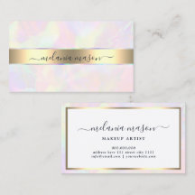 Faux Holographic & Goud Elegante Beauty Girly