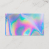 Faux Holographic Merci Carte de visite tendance (Dos)