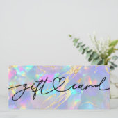 faux holographic optische background gift certific (Staand voorkant)