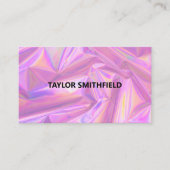 Faux Holographic Trendy Visitekaartje (Voorkant)
