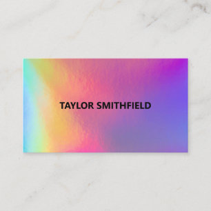 Faux Holographic Trendy Visitekaartje