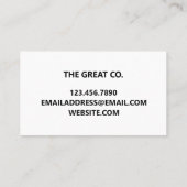 Faux Holographic Trendy Visitekaartje (Achterkant)