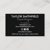 Faux Holographique Bonjour Carte de visite (Dos)