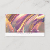 Faux Holographique Chameleon Neon Carte de visite (Devant)