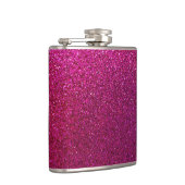 Faux Hot Pink Glitter Background Sparkle Heupfles (Rechts)