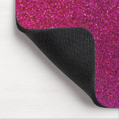 Faux Hot Pink Glitter Background Sparkle Muismat (Hoek)