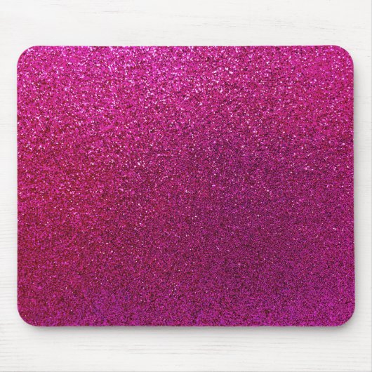 Faux Hot Pink Glitter Background Sparkle Muismat (Voorkant)