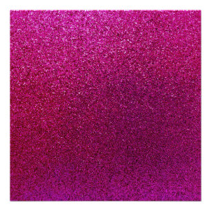 Faux Hot Pink Glitter Background Sparkle Perfect Poster