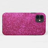 Faux Hot Pink Glitter Case-Mate iPhone Case (Achterkant (horizontaal))