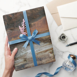 Faux-hout Rustisch verpakkingspapier Cadeaupapier