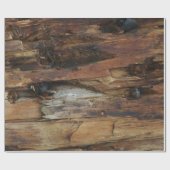 Faux-hout Rustisch verpakkingspapier Cadeaupapier (Vlak)