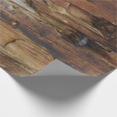 Faux-hout Rustisch verpakkingspapier Cadeaupapier (Hoek)