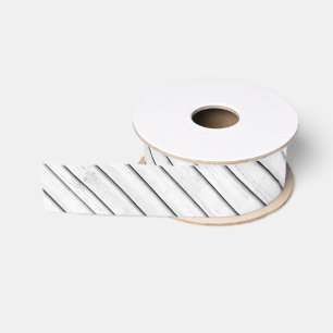 Faux houten latten Wit Grosgrain Lint