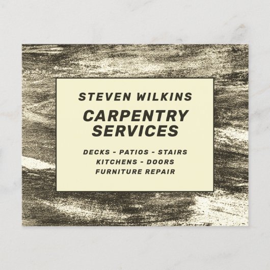 Faux-houtminimalistisch Flyer (Voorkant)