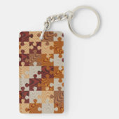Faux-houtpuzzel Sleutelhanger (achterkant)