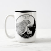 Faux Idaho State Quarter Tweekleurige Koffiemok (Links)