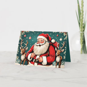 Faux illustratie Santa Claus GC01 Kaart