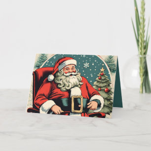 Faux illustratie Santa Claus GC02 Kaart