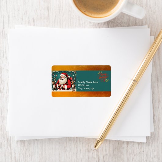 Faux  illustratie Sinterklaas ReAdL1 Etiket (Insitu)