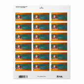 Faux  illustratie Sinterklaas ReAdL1 Etiket (Full Sheet)