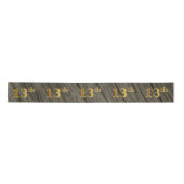 Faux/Imitation Gold "13th" Event Number (Rustic) Lint (Voorkant)