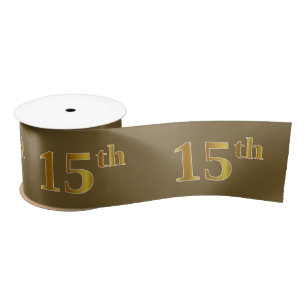 Faux/Imitation Gold "15th" Event Number (bruin) Lint