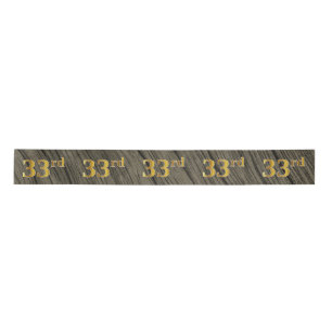 Faux/Imitation Gold "33rd" Event Number (Rustic) Lint