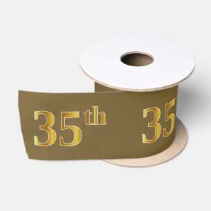 Faux/Imitation Gold "35th" Event Number (bruin) Lint