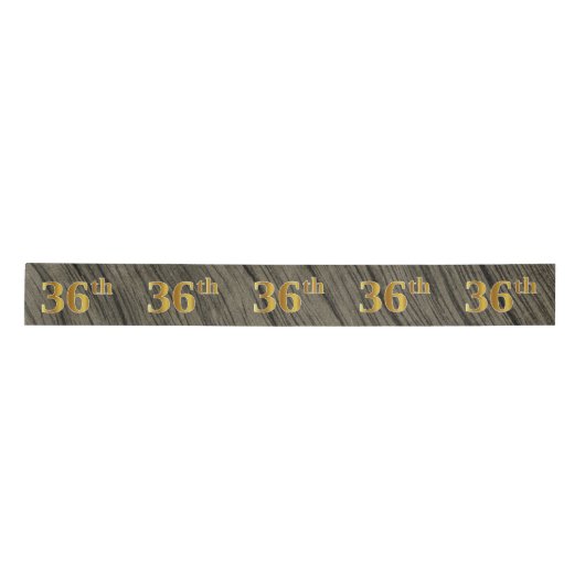 Faux/Imitation Gold "36th" Event Number (Rustic) Lint (Voorkant)