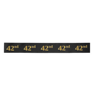 Faux/Imitation Gold "42nd"-gebeurtenisnummer (zwar Lint
