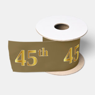 Faux/Imitation Gold "45th" Event Number (bruin) Lint