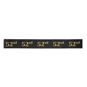 Faux/Imitation Gold "52nd"-gebeurtenisnummer (zwar Lint