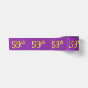 Faux/Imitation Gold "59th" Event Number (Paarse) Lint
