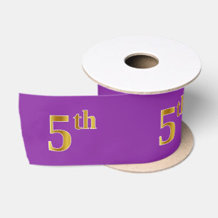 Faux/Imitation Gold "5th" Event Number (Paars) Lint