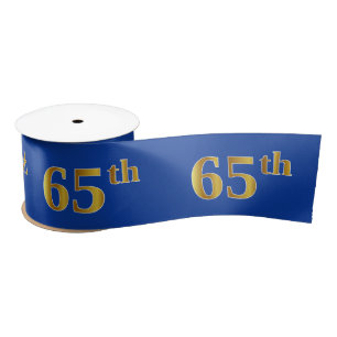 Faux/Imitation Gold "65th" Event Number (Blue) Lint