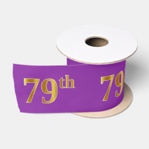 Faux/Imitation Gold "79th" Event Number (Paars) Lint