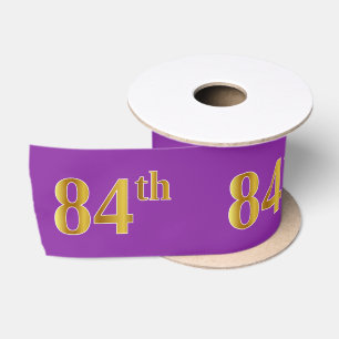 Faux/Imitation Gold "84th" Event Number (Paars) Lint