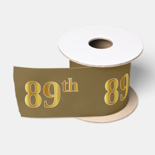 Faux/Imitation Gold "89th" Event Number (bruin) Lint