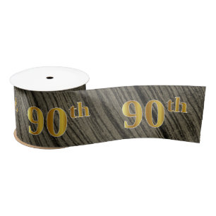 Faux/Imitation Gold "90th" Event Number (Rustic) Lint