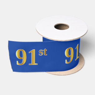 Faux/Imitation Gold "91st" Event Number (Blue) Lint