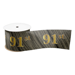 Faux/Imitation Gold "91st" Event Number (Rustic) Lint